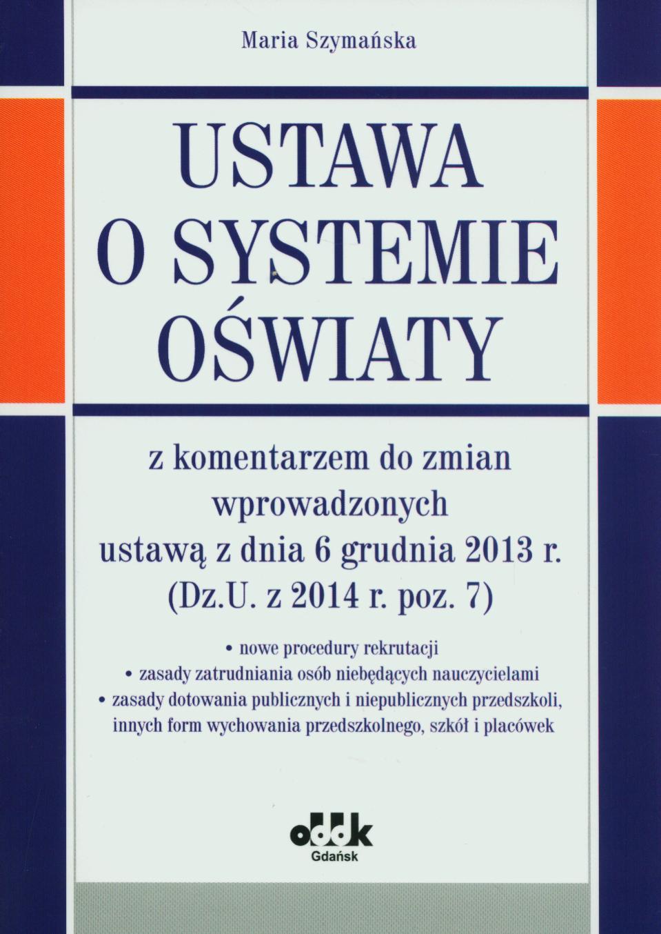 Art 44k Ust 1 Ustawy O Systemie Oświaty Ustawa o systemie oświaty z komentarzem do zmian wprowadzonych ustawą z