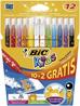 Flamastry KIDS Colour & Erase 10+2 kolory BIC
