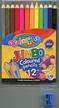 Kredki ołówkowe Colorino okrągłe Jumbo 12 kolorów + temperówka 