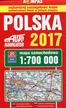 Polska 2017 Mapa samochodowa 1:700 000 