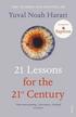 Harari Yuval Noah - 21 Lessons for the 21st Century 