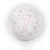 Balon 45cm Gwiazdki cyfra 7 różowy TUBAN