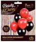 Bukiet balonowy Beauty&Charm czerwono-.. 30cm 7szt