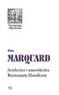 Odo Marquard - Terminus T.46 Aesthetica i anaesthetica