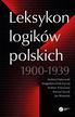praca zbiorowa - Leksykon logików polskich 1900-1939