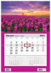 Kalendarz 2023 Jednodzielny Kwiaty Tulipany. ścienny wiszący z okienkiem 