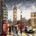 Malowanie po numerach - Deszczowy Londyn 50x50cm