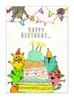 Karnet A5 Urodziny - Tort z kotkami