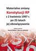 red. Ryszard Balicki, Mariusz Jabłoński - Materialne zmiany Konstytucji RP z 2 kwietnia...