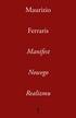 Ferraris Maurizio - Manifest Nowego Realizmu 