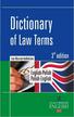 Ewa Myrczek-Kadłubicka - Dictionary of Law Terms. Słownik terminologii prawniczej English-Polish/Polish-English