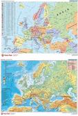 Podkład dwustronny z mapą Europy
