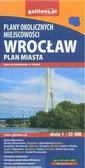 Opracowanie zbiorowe - Wrocław. Plan miasta plany okolicznych miejscowości 1:22 000