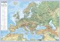 praca zbiorowa - Plansza edukacyjna - Mapa Europy 1:10 000 000