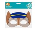 Maska filcowa psia brygada policjant 18x12cm