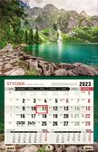 Kalendarz 2023 ścienny jednodzielny 3 XL Góry 