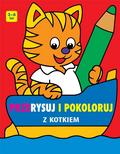 praca zbiorowa - Przerysuj i pokoloruj z kotkiem