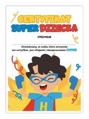 Certyfikat A4 Super Dziecka - Chłopiec 1