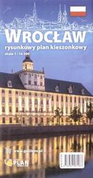 Plan kieszonkowy rysunkowy Wrocław