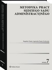 Dauter Bogusław, Dauter-Kozłowska Agnieszka - Metodyka pracy sędziego sądu administracyjnego