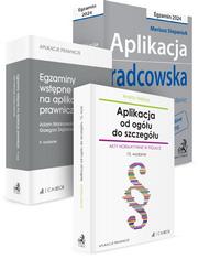 PAKIET: Aplikacja radcowska 2024 + Aplikacja od ogółu do szczegółu + Egzaminy wstępne na aplikacje prawnicze